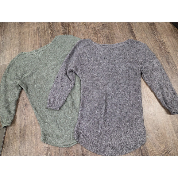 croft & barrow Sweaters - Croft & Barrow Women's Sweaters in Green and Gray